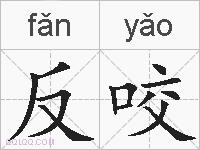 反咬的拼音