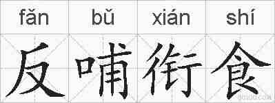 反哺衔食的拼音
