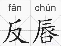 反唇的拼音