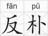 反朴的拼音