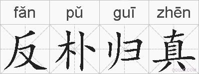 反朴归真的拼音