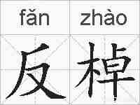反棹的拼音