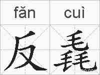 反毳的拼音
