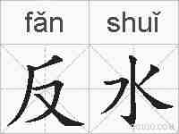 反水的拼音