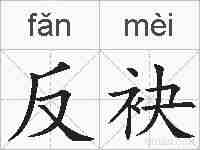反袂的拼音