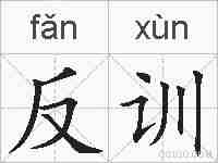 反训的拼音