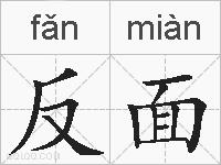 反面的拼音