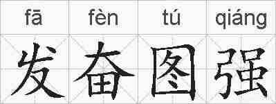 发奋图强的拼音