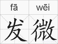 发微的拼音