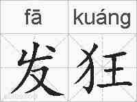 发狂的拼音