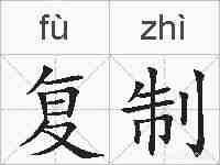 复制的拼音