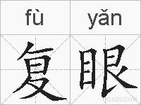 复眼的拼音