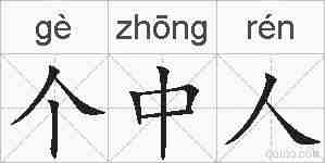 个中人的拼音