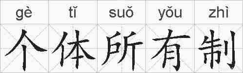 个体所有制的拼音