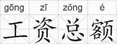 工资总额的拼音