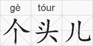 个头儿的拼音