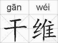 干维的拼音