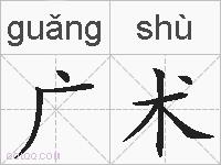 广术的拼音