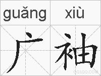 广袖的拼音