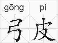 弓皮的拼音