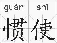 惯使的拼音