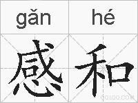 感和的拼音