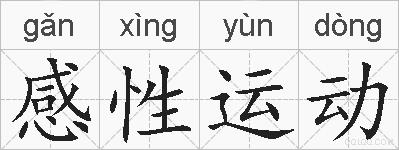感性运动的拼音