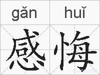 感悔的拼音