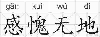 感愧无地的拼音