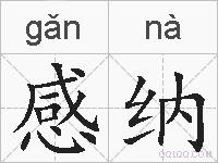 感纳的拼音
