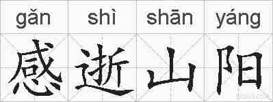 感逝山阳的拼音