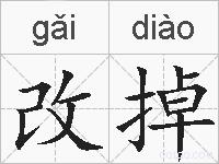改掉的拼音