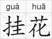 挂花的拼音