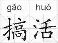 搞活的拼音