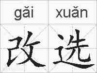 改选的拼音