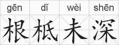 根柢未深的拼音