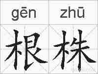 根株的拼音