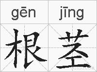 根茎的拼音