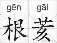 根荄的拼音