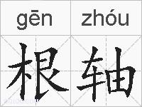 根轴的拼音