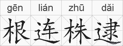 根连株逮的拼音