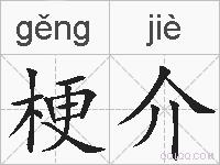 梗介的拼音