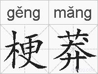 梗莽的拼音