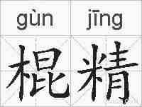 棍精的拼音
