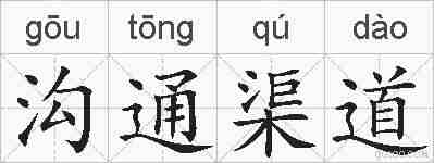沟通渠道的拼音