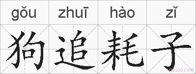 狗追耗子的拼音