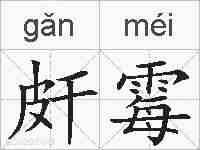 皯霉的拼音