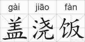 盖浇饭的拼音