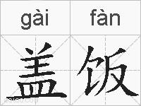 盖饭的拼音
