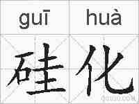 硅化的拼音